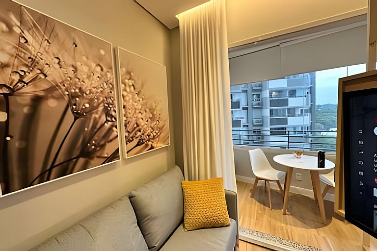1209 - Studio com garagem, piscina e self check-in