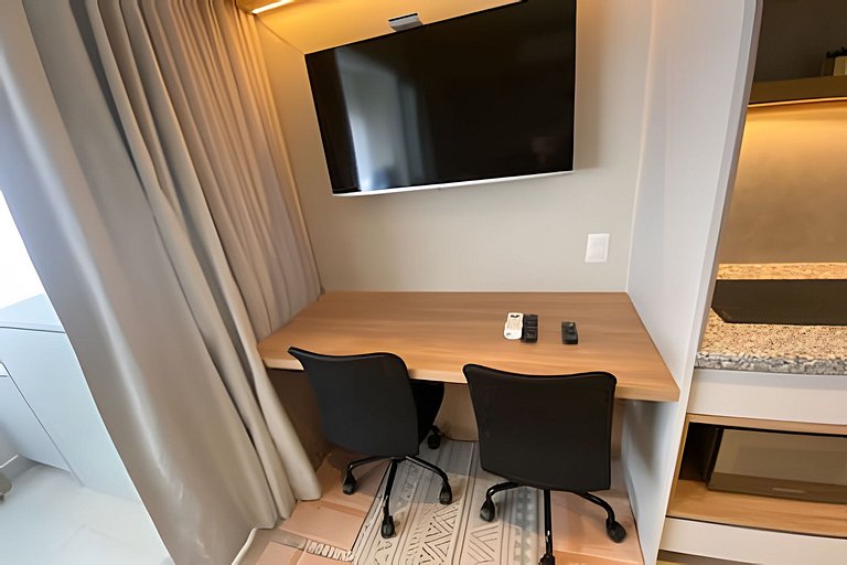 616 - Studio elegante e funcional com todo conforto
