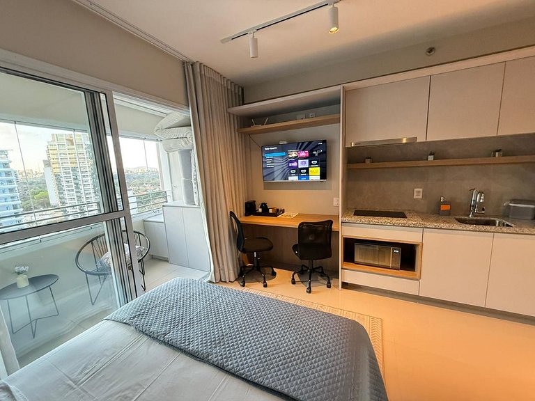 616 - Studio elegante e funcional com todo conforto