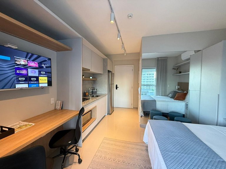 616 - Studio elegante e funcional com todo conforto