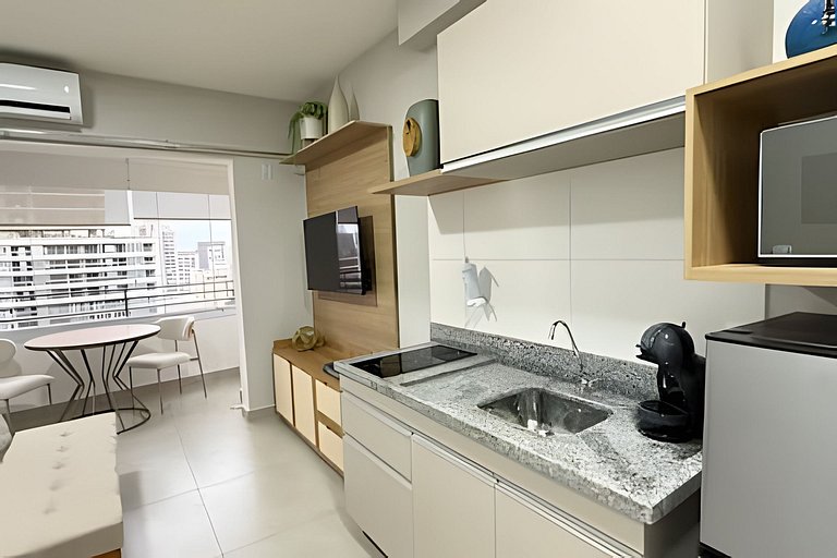 Studio moderno e funcional no Butantã