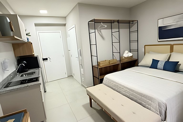 Studio moderno e funcional no Butantã