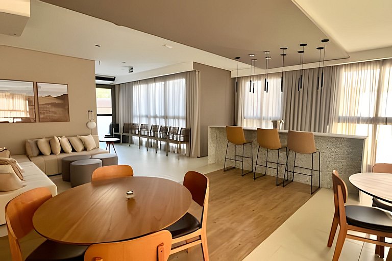 Studio no 22º andar c/ vista incrível Faria Lima