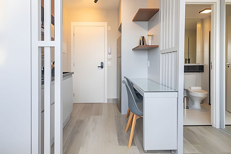 Studio no 22º andar c/ vista incrível Faria Lima