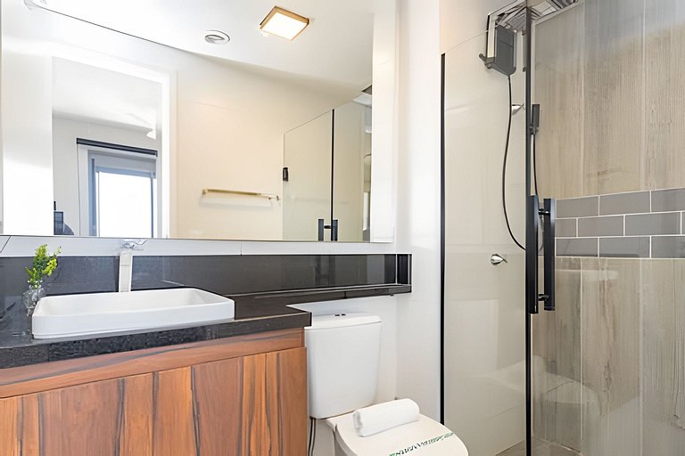 Studio no 22º andar c/ vista incrível Faria Lima