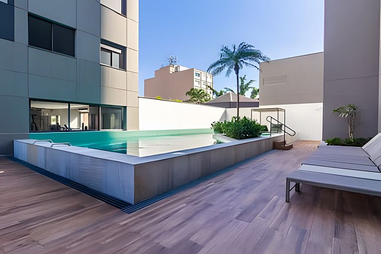 Studio no 22º andar c/ vista incrível Faria Lima