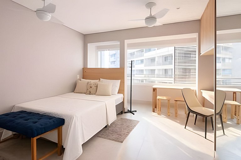 Studio Moderno e Completo no Butantã