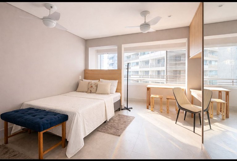 Studio Moderno e Completo no Butantã