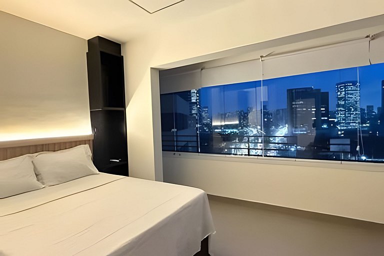 Studio Moderno com Vista Incrível da Cidade