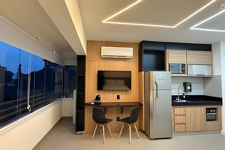 Studio Moderno com Vista Incrível da Cidade