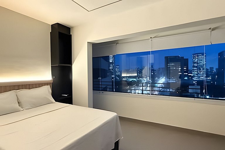 Studio Moderno com Vista Incrível da Cidade