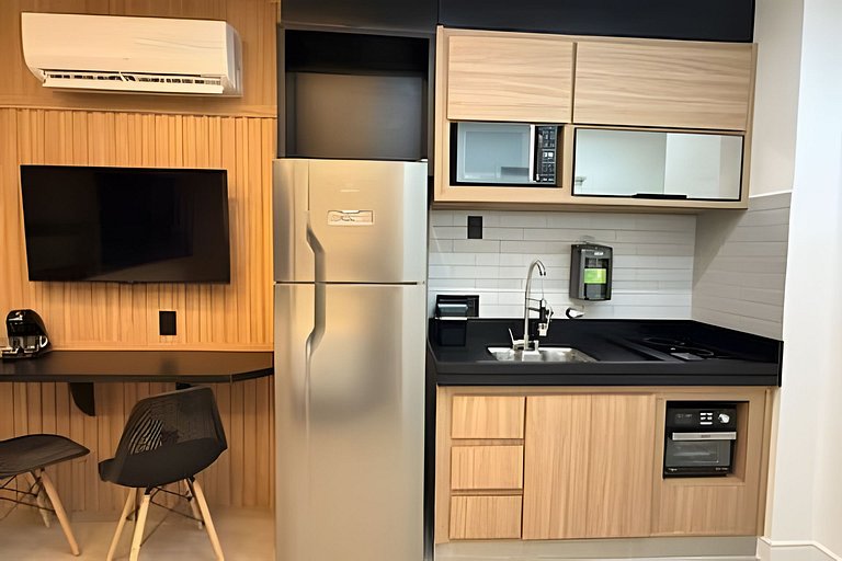 Studio Moderno com Vista Incrível da Cidade