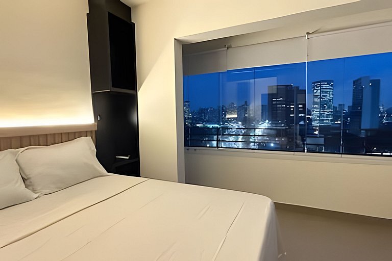 Studio Moderno com Vista Incrível da Cidade