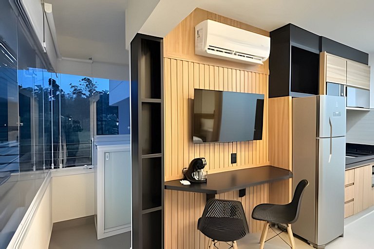 Studio Moderno com Vista Incrível da Cidade