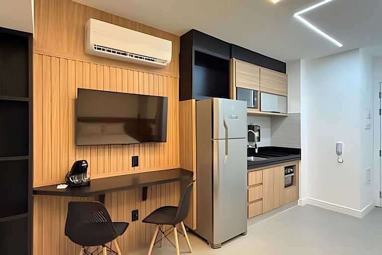 Studio Moderno com Vista Incrível da Cidade