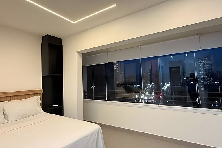 Studio Moderno com Vista Incrível da Cidade