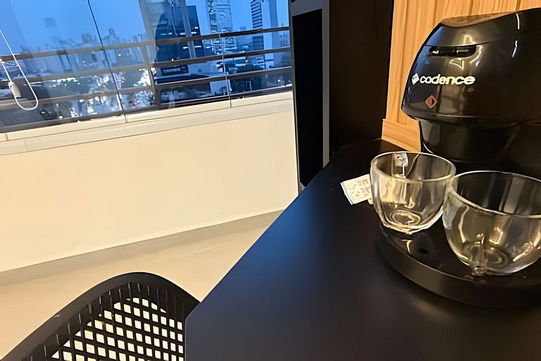 Studio Moderno com Vista Incrível da Cidade