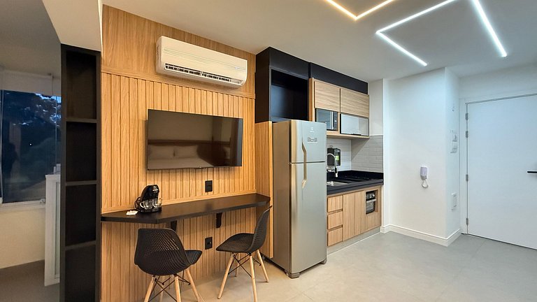 Studio Moderno com Vista Incrível da Cidade