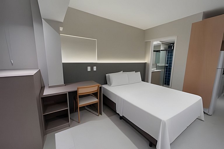 106 - Studio Novo com Academia e Lounge