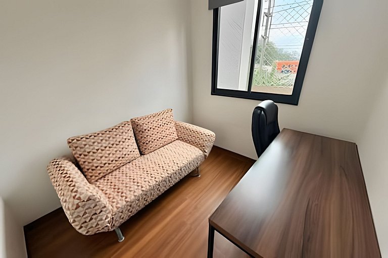 Aconchego retrô em SP | 2 quartos + home office